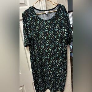 LuLaRoe Julia dress arrow print